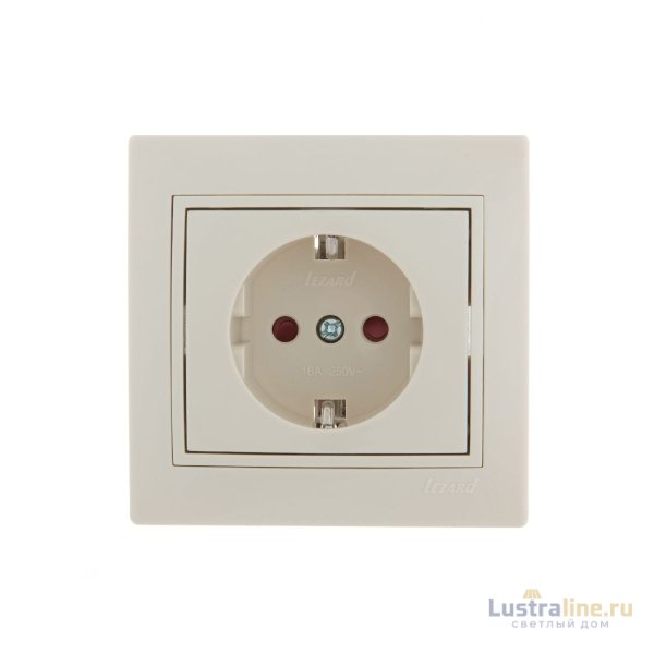 Розетка с защитой от детей Lezard Mira 701-0303-124