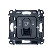 Механизм компьютерной розетки RJ-45 (8P8C) CAT6 с автоматической защитной шторкой Ambrella Volt Quant VM188