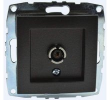 Розетка TV концевая с экраном Mono Electric Despina-Larissa графит 500-002005-138 Розетка TV концевая с экраном Mono Electric Despina-Larissa графит 500-002005-138