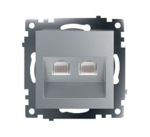 Розетка компьютерная 2-местная RJ-45 Stekker Катрин GLS00-7109-03 50005