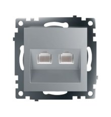 Розетка компьютерная 2-местная RJ-45 Stekker Катрин GLS00-7109-03 50005