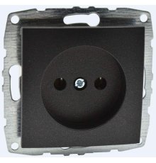 Розетка без земли Mono Electric Despina-Larissa 16А 250В графит 500-002022-116