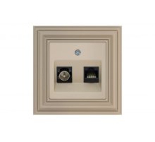 Розетка TV RJ45 Liregus Retro 29-135