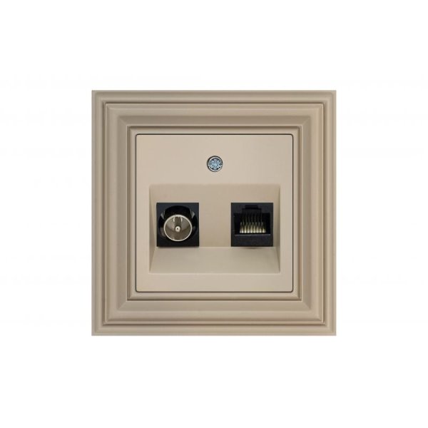 Розетка TV RJ45 Liregus Retro 29-135