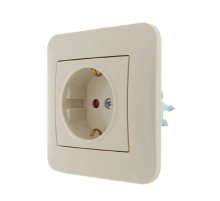 Розетка с защитой от детей Lezard Karina 707-0388-124B