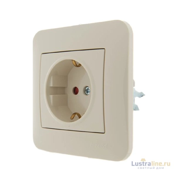Розетка с защитой от детей Lezard Karina 707-0388-124B