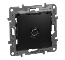 Розетка TV Звезда Legrand Etika антрацит 672651