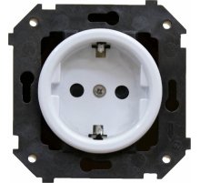 Розетка с заземляющим контактом Bironi Шедель B3-101-21