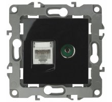 Розетка комбинированная RJ45+TV Эра 12-3110-06 Б0027446