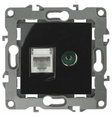 Розетка комбинированная RJ45+TV Эра 12-3110-06 Б0027446