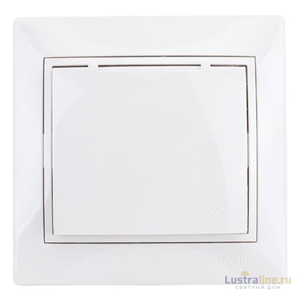 Розетка с/з с крышкой Lezard Mira 701-0202-123B