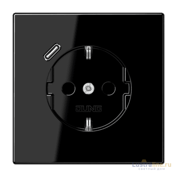 Розетка 2K+З USB Typ C Jung LS1520-18CSW