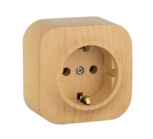 Розетка 2К+З Legrand Quteo 16A 250V с/з дерево 782271