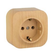 Розетка 2К+З Legrand Quteo 16A 250V с/з дерево 782271