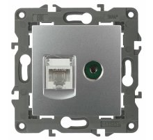 Розетка RJ45+TV Эра 14-3110-03 Б0034316