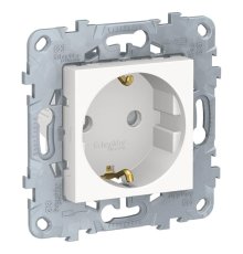 Розетка Schneider Electric Unica New б/з со шторками 16A 250V NU503718