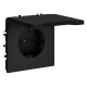Розетка с защитными шторками и крышкой Voltum S70 VLS040308