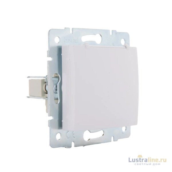 Розетка с/з с крышкой Lezard Karina 707-0288-123B