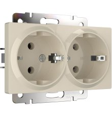 Розетка двойная с заземлением Werkel слоновая кость W1172003 4690389155840