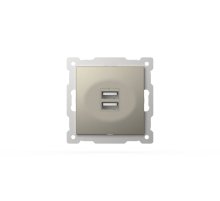 Розетка USB 5V 2,1A 2-я ELBI Zena Vega 609-011400-143