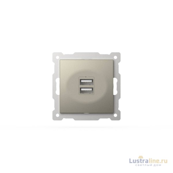 Розетка USB 5V 2,1A 2-я ELBI Zena Vega 609-011400-143