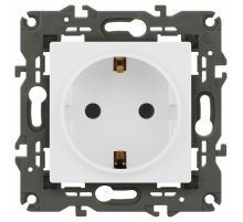 Розетка 2P+E Schuko Эра Elegance 14-2101-01М Б0065800