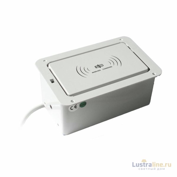 Блок розеток LK-DMS-742 (2 секции полуавтоматический 2 USB беспроводная зарядка) Mebax 00-00002869