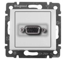Розетка HD15 Legrand Valena белая 770083