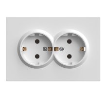Розетка 2-местная с защитной шторкой Stekker RST16-5114-01 Эмили 49882