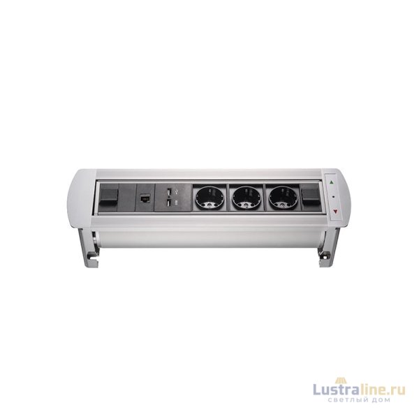 Блок розеток МХ-107 (3 секции, 2 USB и RJ-45) Mebax 00-00001185