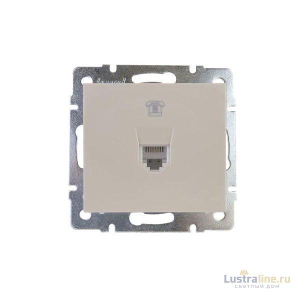 Розетка телефонная евро Lezard Rain 703-0388-137