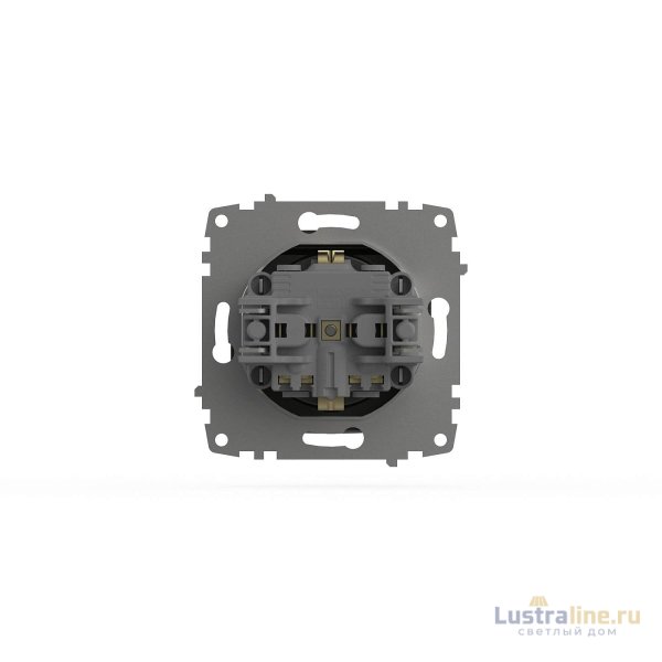 Розетка с крышкой и заземлением ELBI Zena Vega 609-011100-218