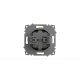 Розетка с крышкой и заземлением ELBI Zena Vega 609-011100-218