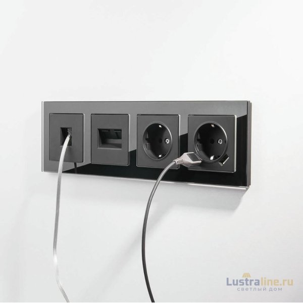 Телефонная розетка RJ-11 Werkel черный матовый W1182008 4690389156960 a051604