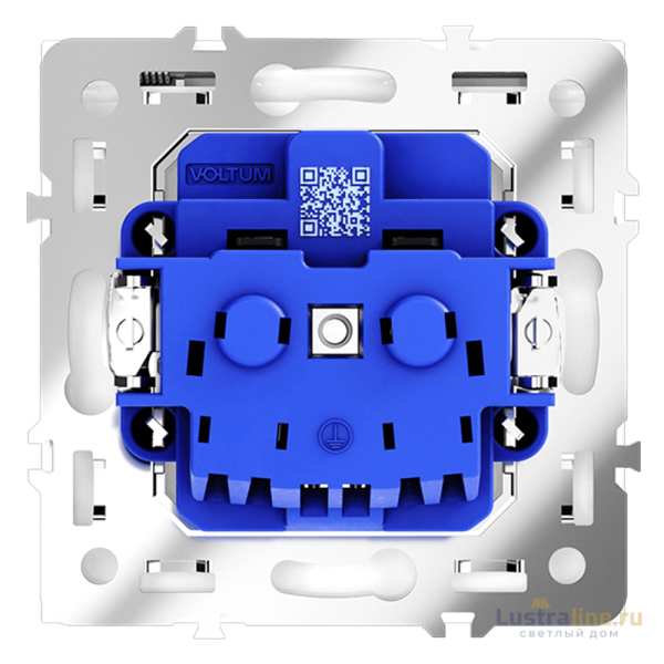 Розетка с защитными шторками и крышкой Voltum S70 VLS040303