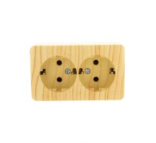 Розетка двойная с/з Lezard Viola 751-5200-127