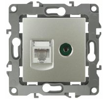 Розетка комбинированная RJ45+TV Эра 12-3110-15 Б0027450