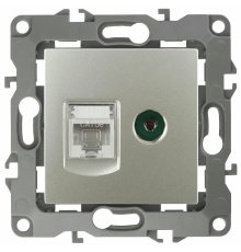 Розетка комбинированная RJ45+TV Эра 12-3110-15 Б0027450