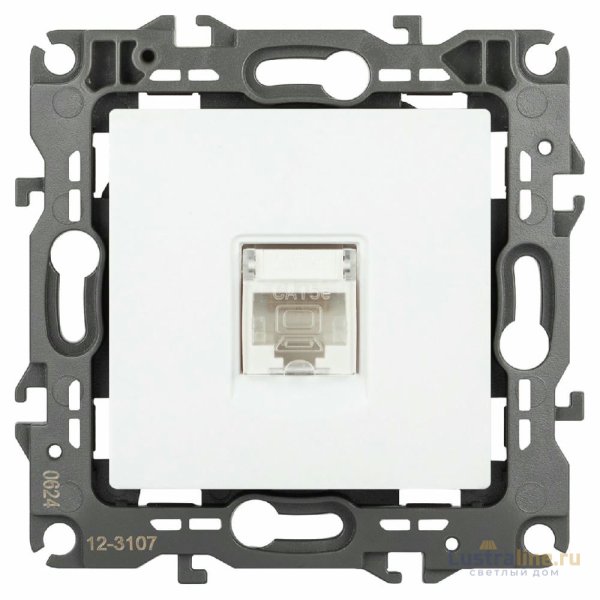 Розетка компьютерная RJ45 Эра 12-3107-01М Б0065712
