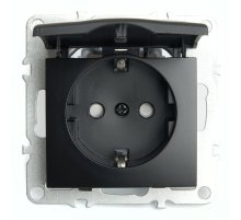 Розетка 1-местная с/з с защитной шторкой Stekker Эрна PST16-9112-03 49156 Розетка 1-местная с/з с защитной шторкой Stekker Эрна PST16-9112-03 49156