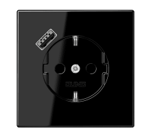 Розетка 2K+З USB Typ A Jung LS1520-18ASW