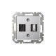 Розетка HDMI и USB Liregus Epsilon 28-1856