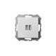 Розетка USB двойная для зарядки умная 5V(3,4А) Liregus Epsilon 28-0352