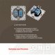 Розетка телефонная RJ11 + компьютерная RJ45 Arte Milano 202.44-1.silver