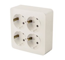 Розетка 4-местная б/з Stekker София MST16-14S-04 49509