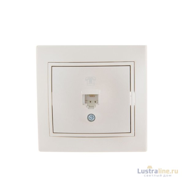 Розетка телефонная евро Lezard Mira 701-3030-137