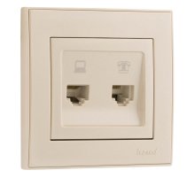 Розетка компьютер+телефон Lezard Rain 703-3030-143