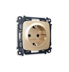 Комплект механизма розетки с/з на винтовых зажимах Ambrella Volt Omega MO606010