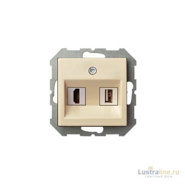 Розетка HDMI и USB Liregus Epsilon 28-085