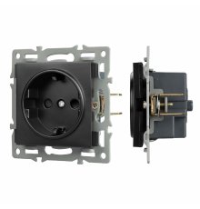 Механизм электрической розетки Arlight SCT-MEU1-PL-BK (250V, 16A) 043731